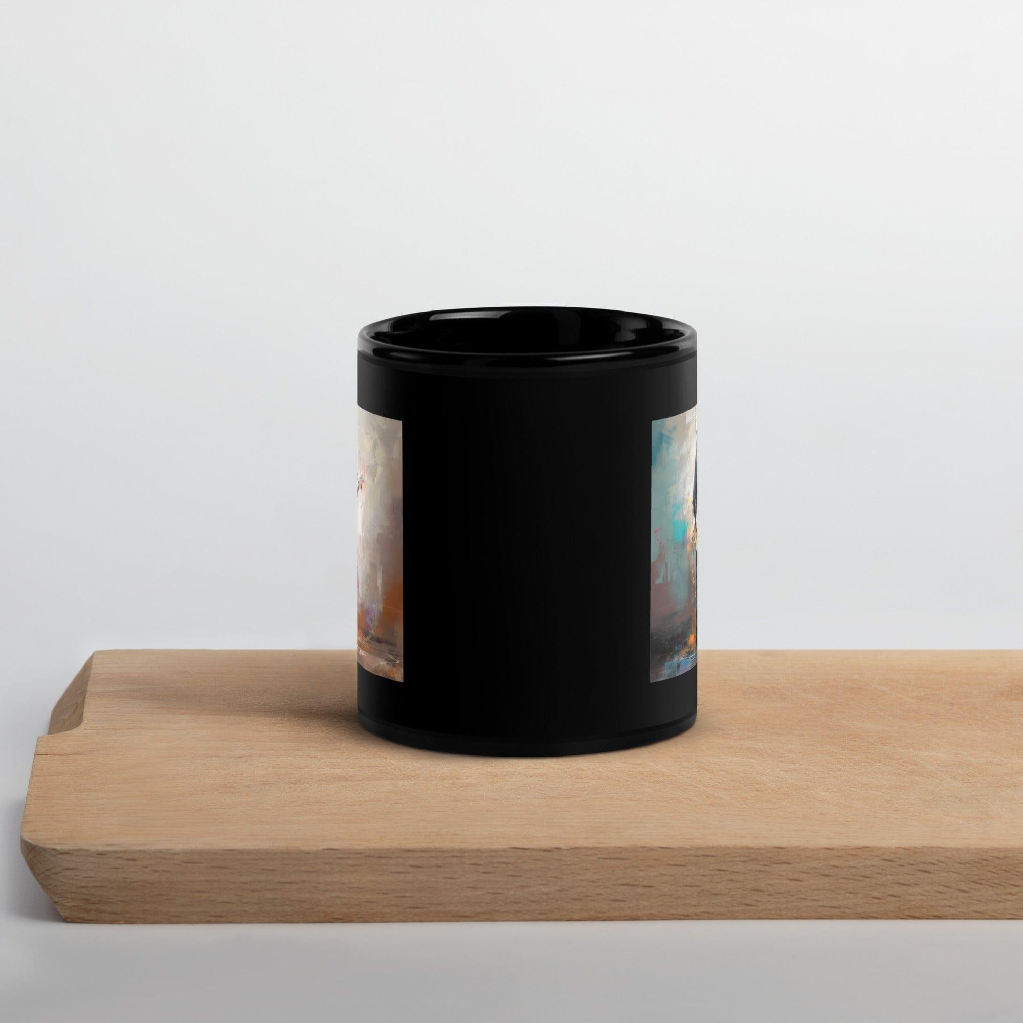Rhythmic Repertoire Black Glossy Mug - Beyond T-shirts