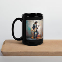 Rhythmic Repertoire Black Glossy Mug - Beyond T-shirts