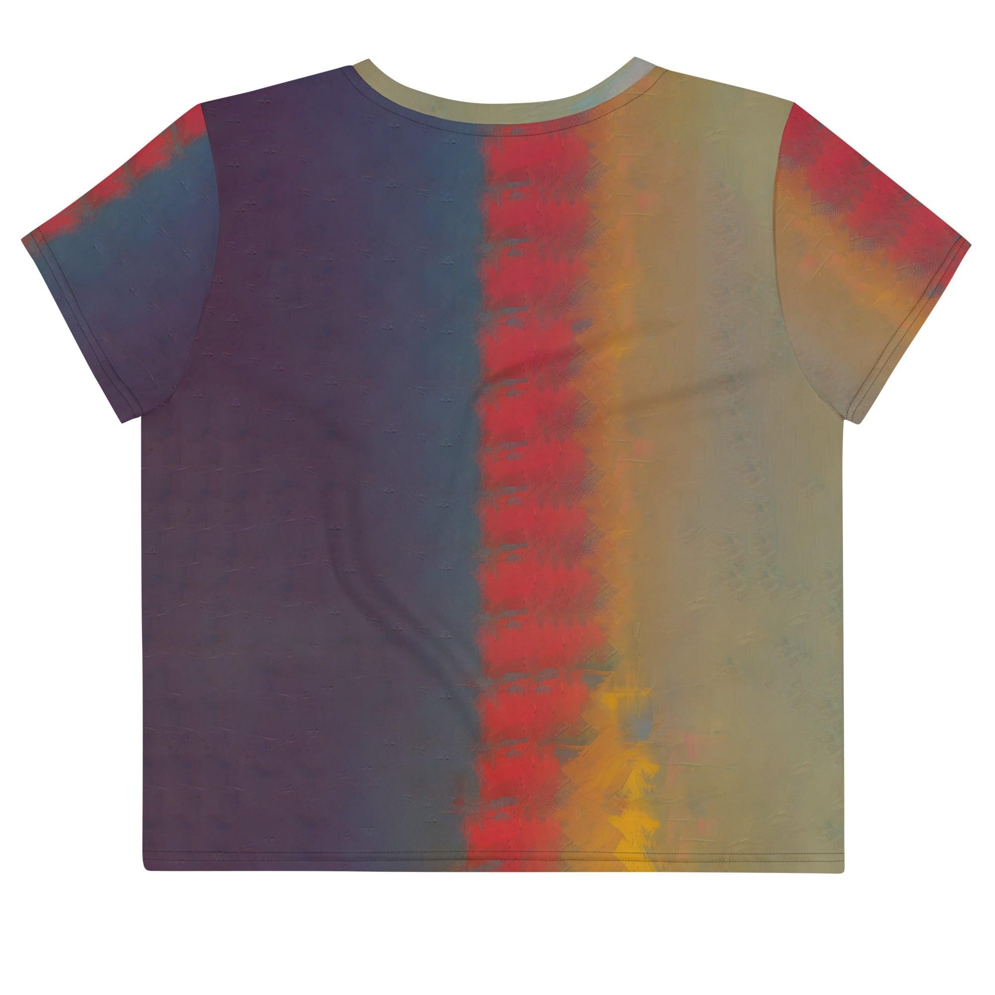 Rhythmic Resonance All-Over Print Crop Tee - Beyond T-shirts