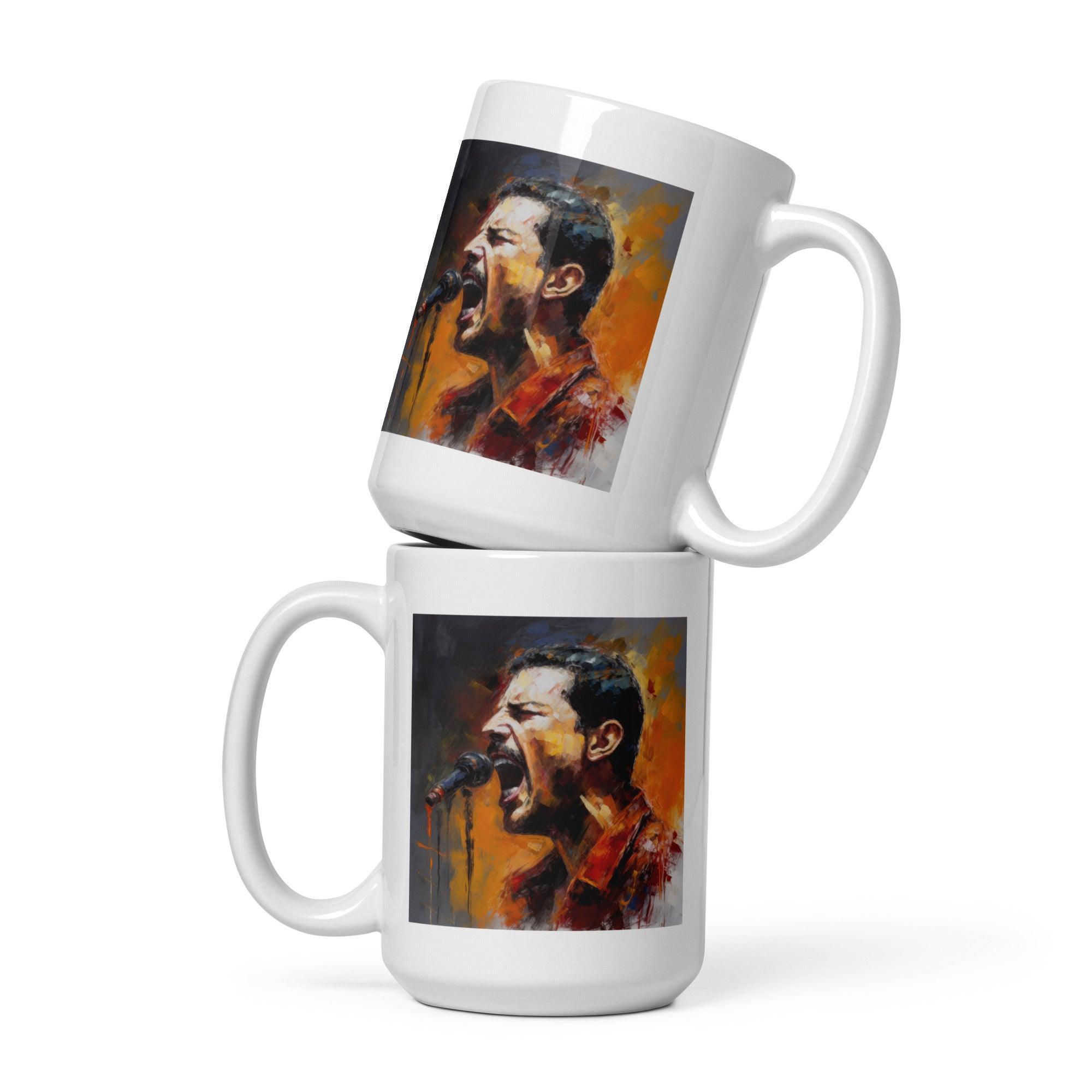 Rhythmic Revelry White glossy mug - Beyond T-shirts