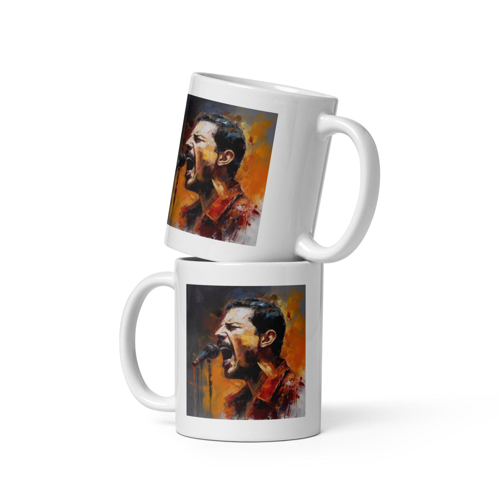 Rhythmic Revelry White glossy mug - Beyond T-shirts