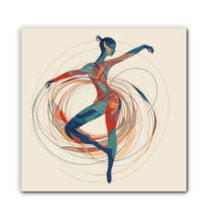 Rhythmic Women s Dance Attire Wrapped Canvas - Beyond T-shirts