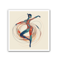 Rhythmic Women s Dance Attire Wrapped Canvas - Beyond T-shirts