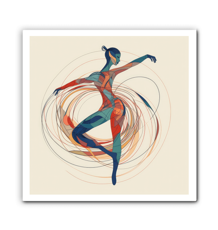 Rhythmic Women s Dance Attire Wrapped Canvas - Beyond T-shirts