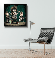 Rock and roll all night wrapped canvas - Beyond T-shirts
