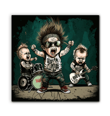 Rock and roll all night wrapped canvas - Beyond T-shirts