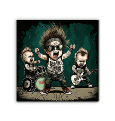 Rock and roll all night wrapped canvas - Beyond T-shirts