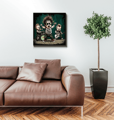 Rock and roll all night wrapped canvas - Beyond T-shirts