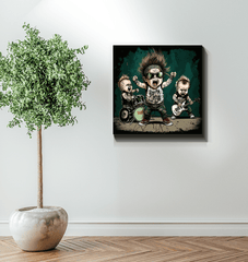 Rock and roll all night wrapped canvas - Beyond T-shirts
