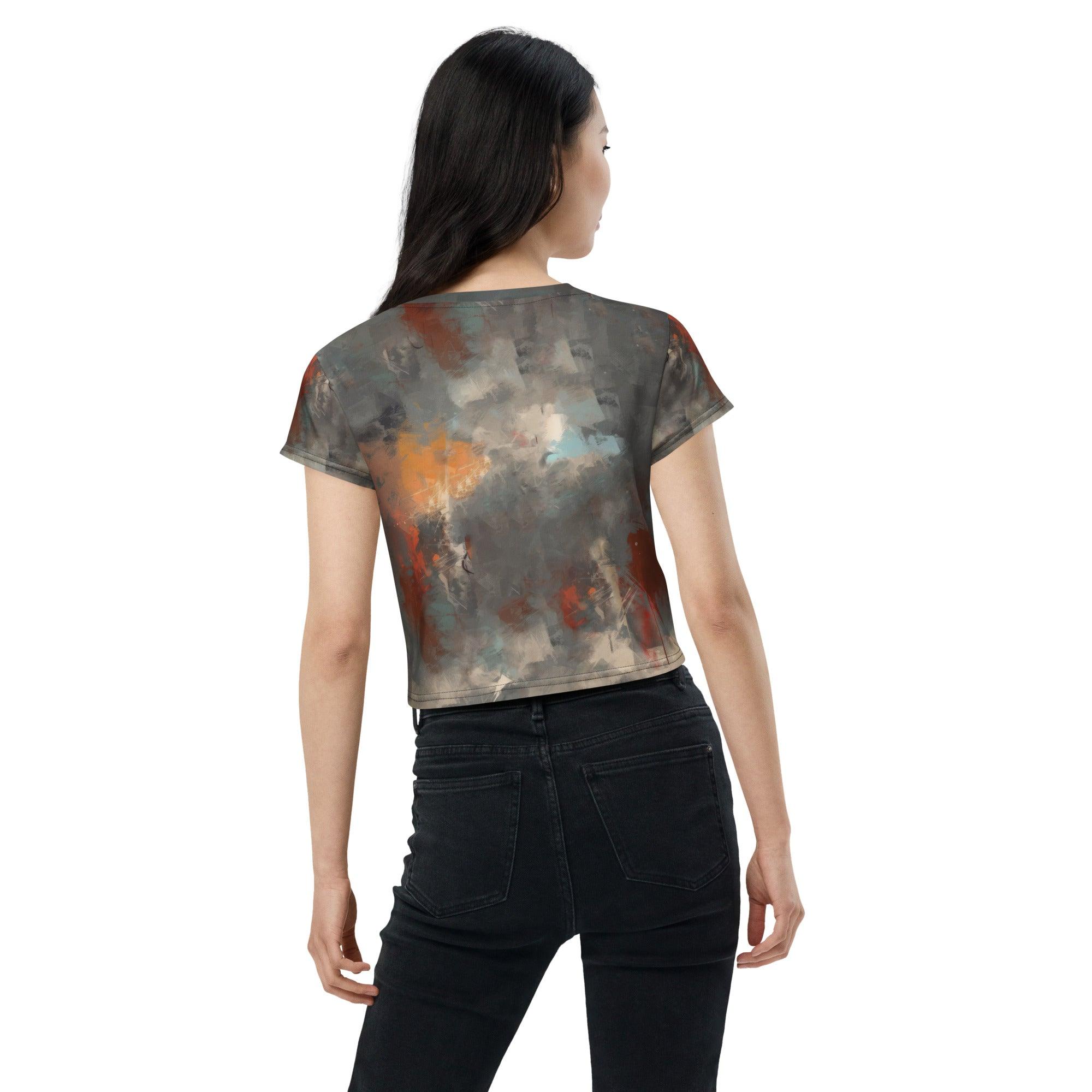 Rock Ballads All-Over Print Crop Tee - Beyond T-shirts