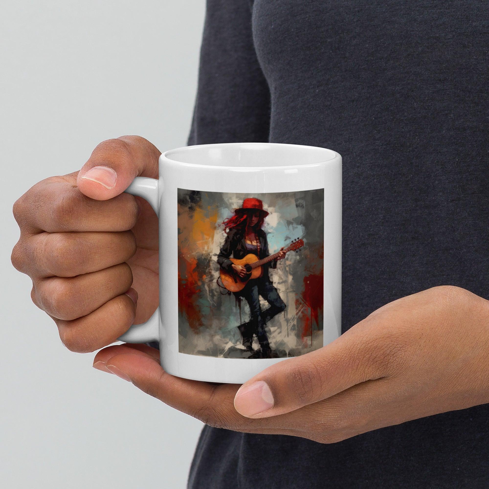 Rock Ballads White glossy mug - Beyond T-shirts