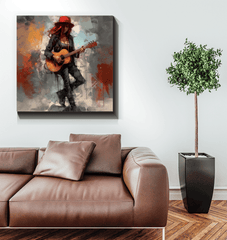 Rock Ballads Canvas Art featuring Legendary Musicians