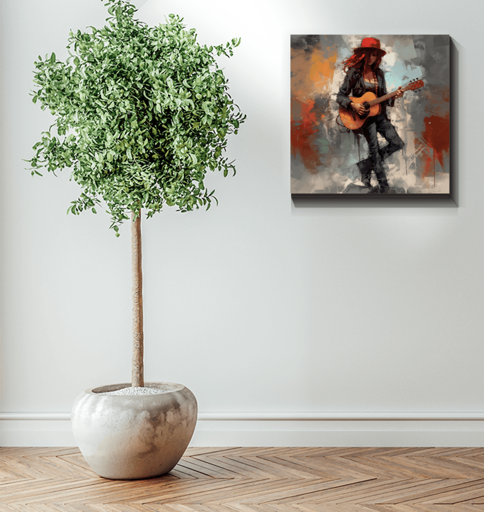 Music-Inspired Rock Ballads Art for Living Room Decor