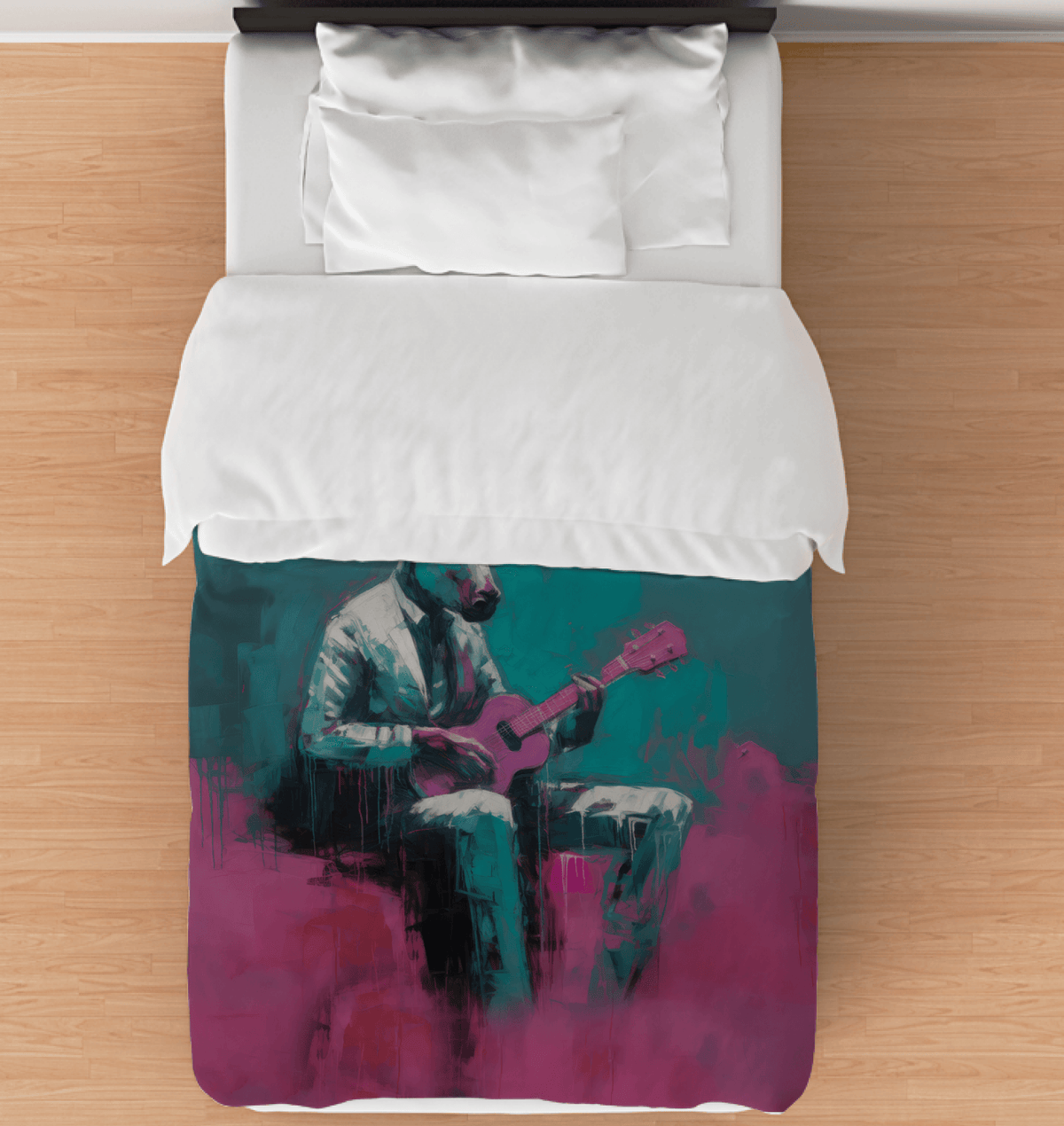 Rocking Riffs Comforter - Twin - Beyond T-shirts
