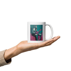 Rocking Riffs White Glossy Mug - Beyond T-shirts