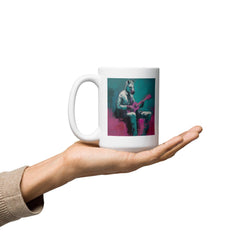 Rocking Riffs White Glossy Mug - Beyond T-shirts