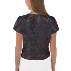 Rustic Reverie All-Over Print Crop Tee - Beyond T-shirts