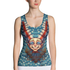 Sapphire Serenade Sublimation Cut & Sew Tank Top - Beyond T-shirts