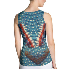 Sapphire Serenade Sublimation Cut & Sew Tank Top - Beyond T-shirts