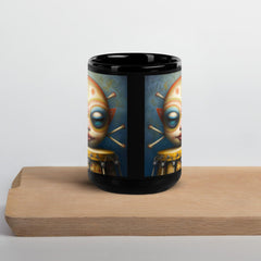 Sapphire Skies Black Glossy Mug - Beyond T-shirts