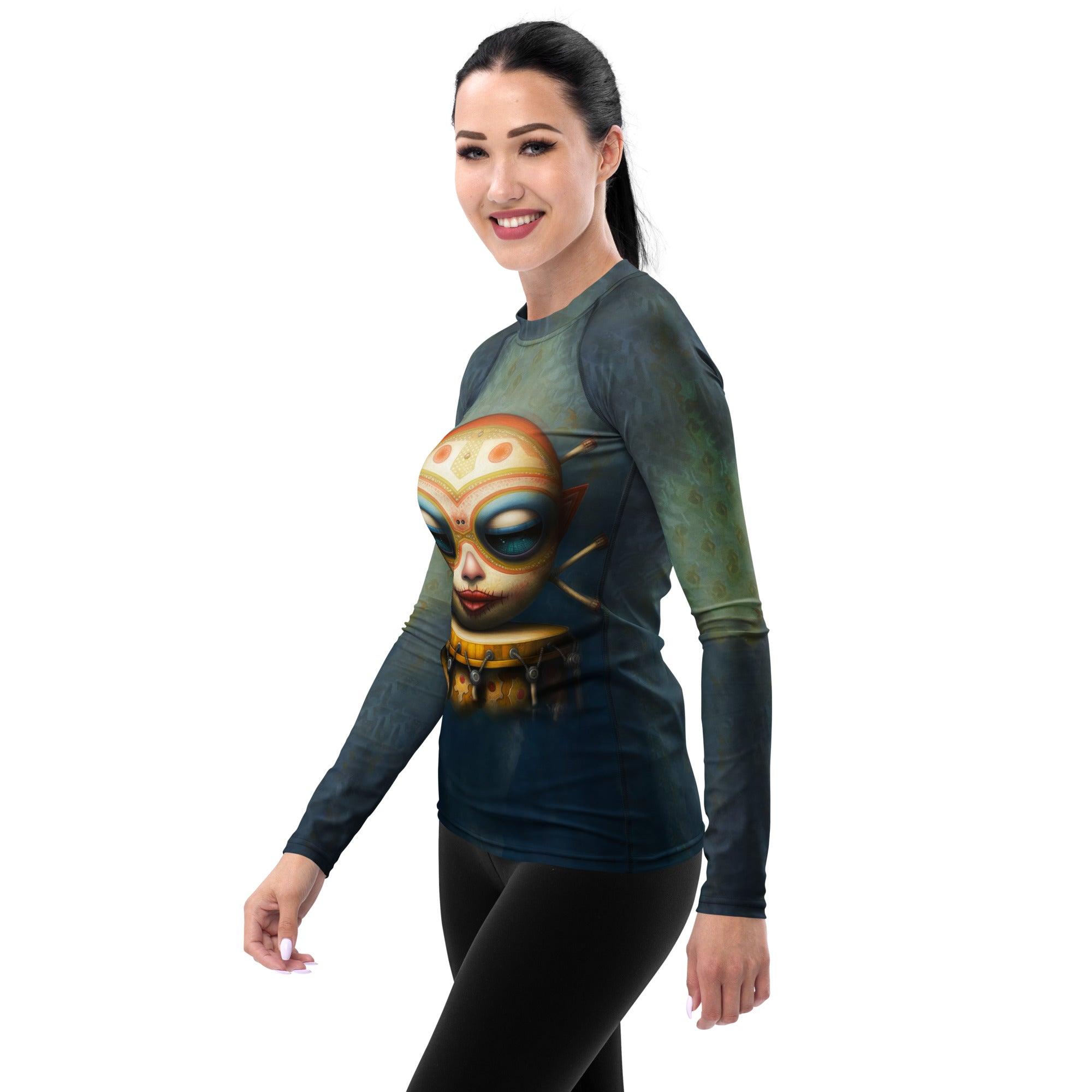 Sapphire Skies Women's Rash Guard - Beyond T-shirts