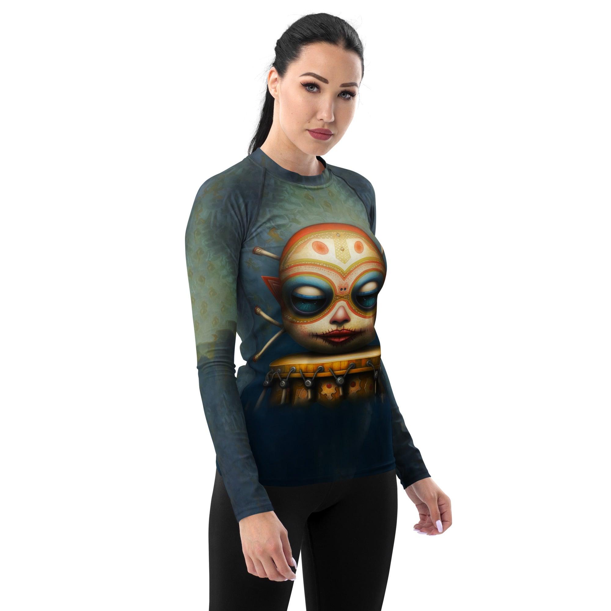 Sapphire Skies Women's Rash Guard - Beyond T-shirts