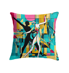 Chic and stylish balletic-style pillow, ideal for adding a refined touch to interiors.