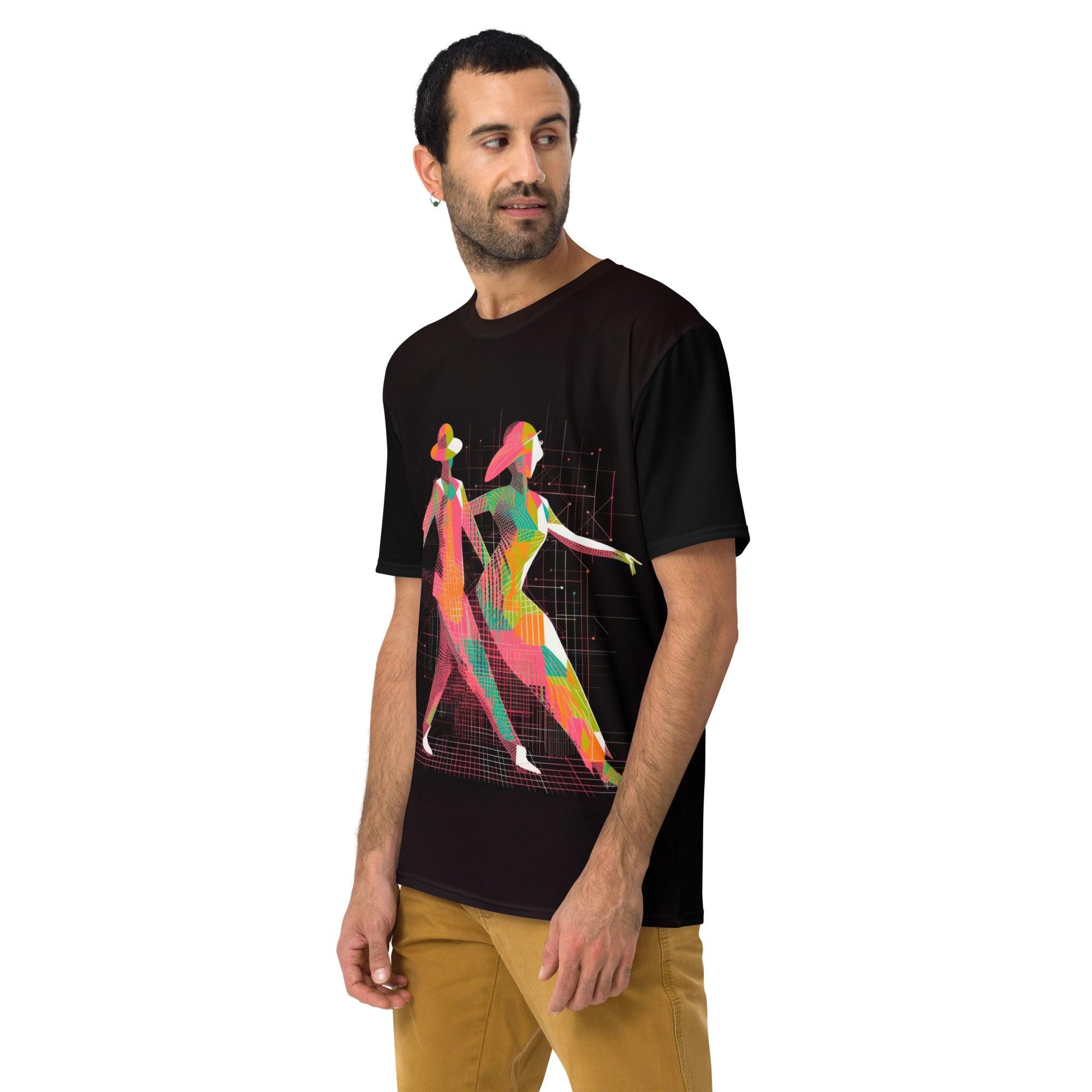 Fashionable men's T-shirt with balletic style, perfect for stylish outfits.