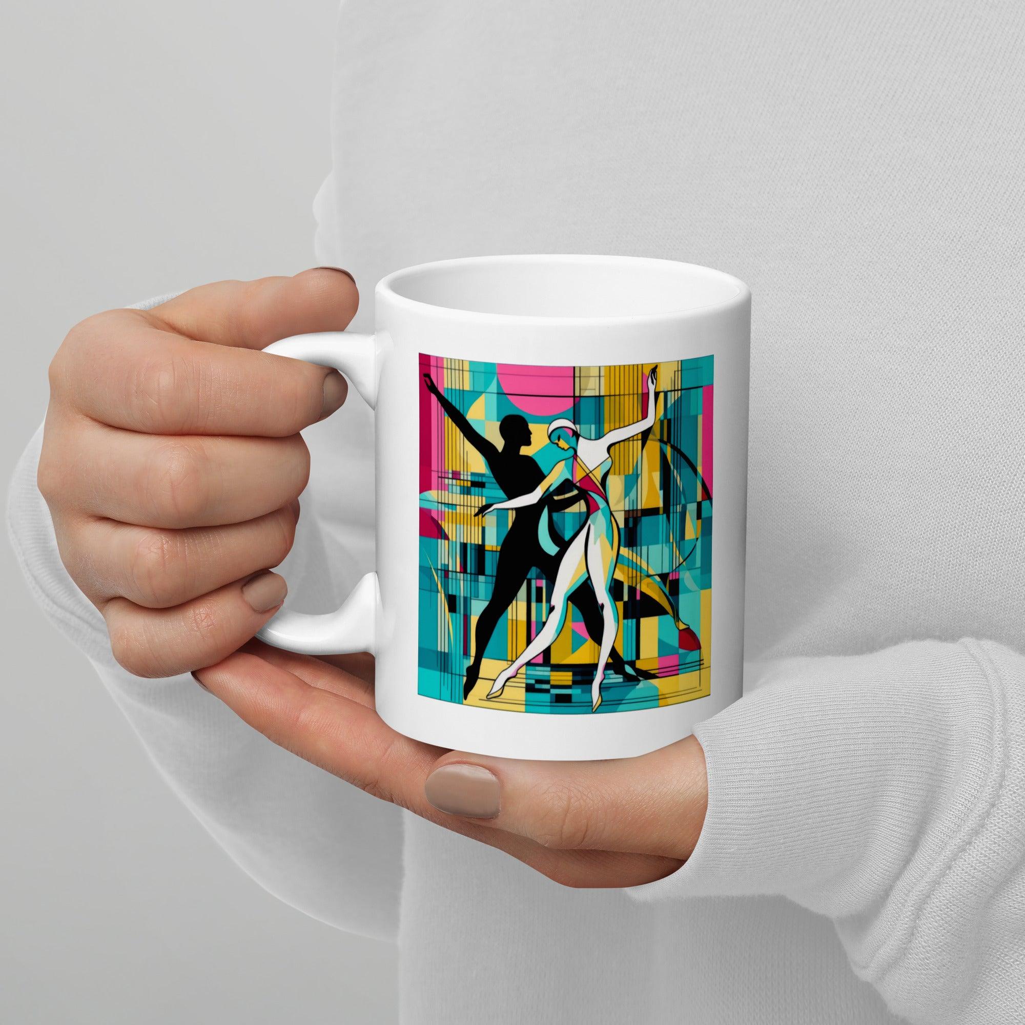 Sensational Balletic Style mug on white background highlighting its glossy finish.