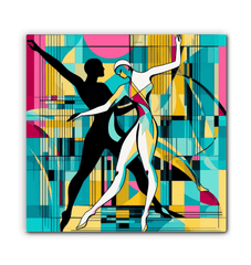 Balletic style canvas art perfect for bedroom elegance.