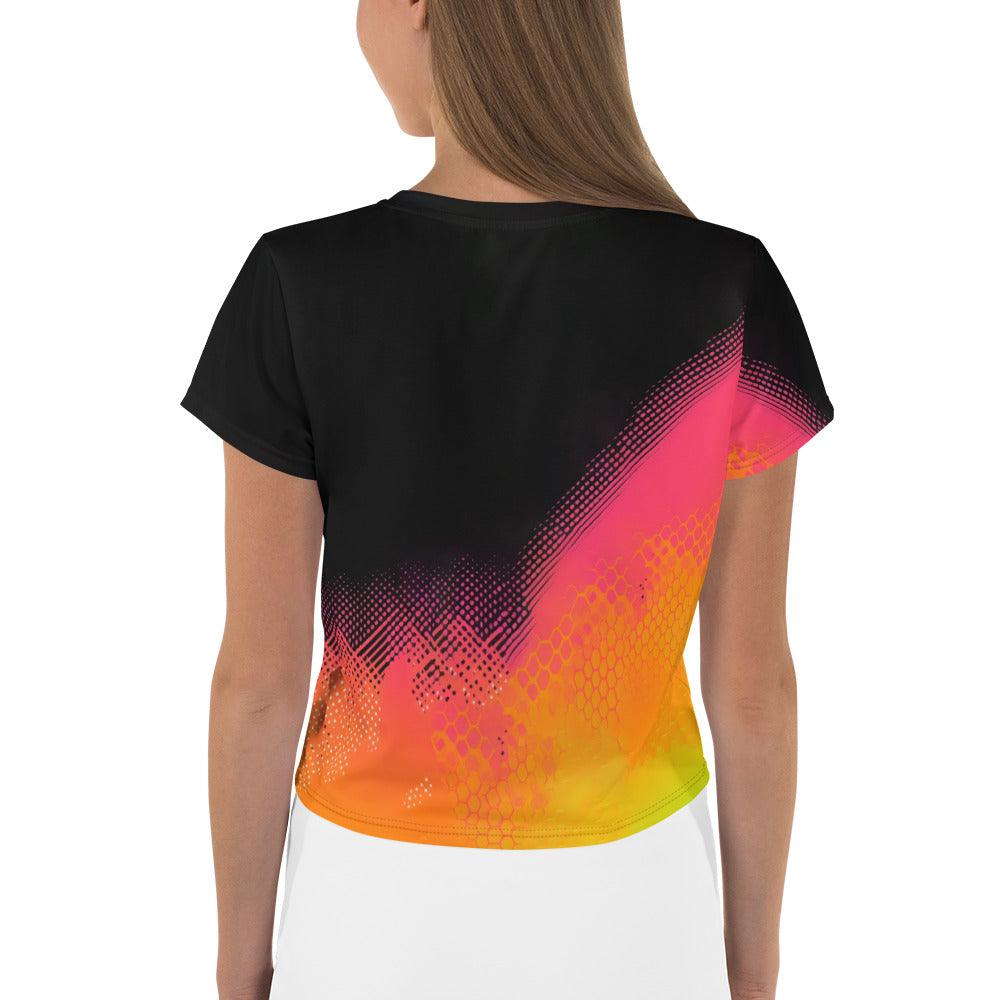 Sensual Feminine Dance Elegance All-Over Print Crop Tee - Beyond T-shirts