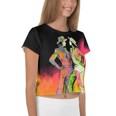 Sensual Feminine Dance Elegance All-Over Print Crop Tee - Beyond T-shirts