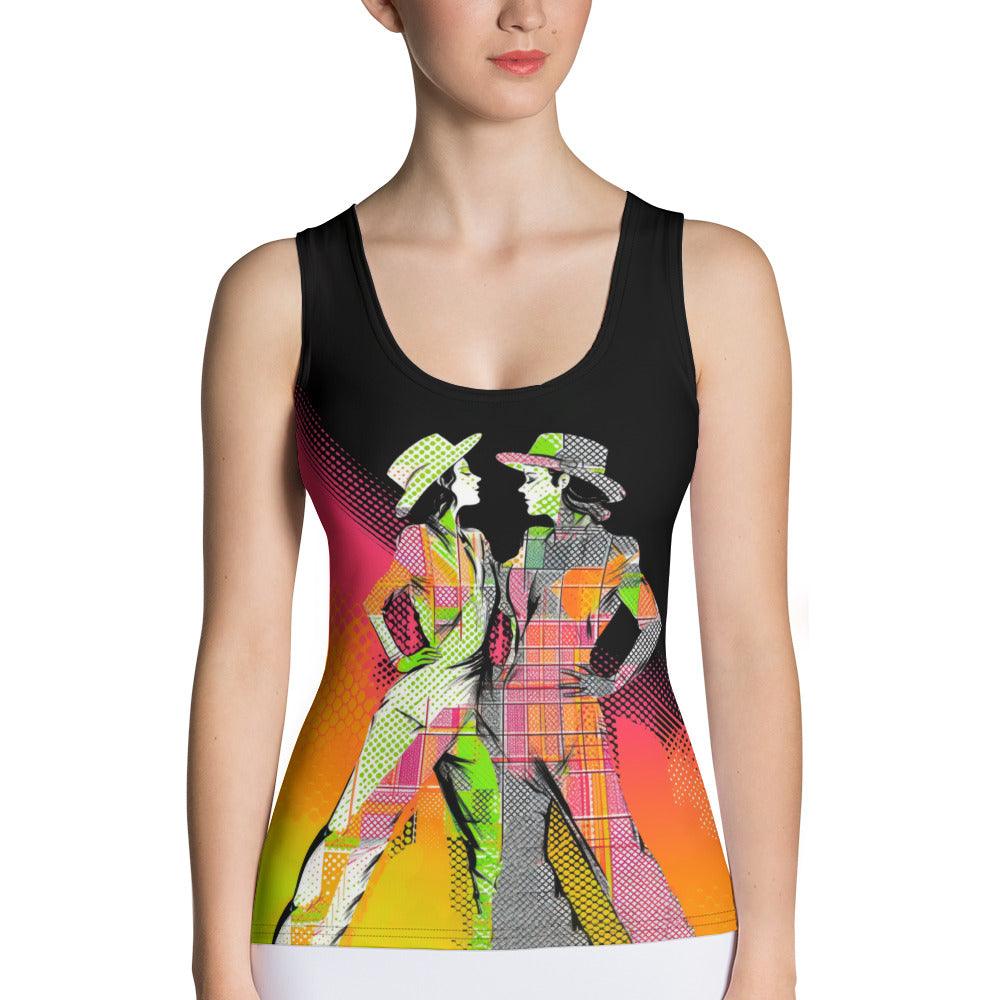 Sensual Feminine Dance Elegance Sublimation Cut & Sew Tank Top - Beyond T-shirts