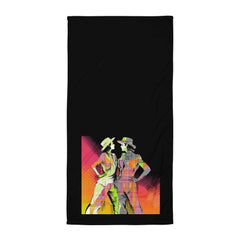 Sensual Feminine Dance Elegance Towel - Pink Floral Design