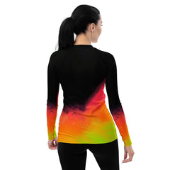 Sensual Feminine Dance Elegance Women's Rash Guard - Beyond T-shirts