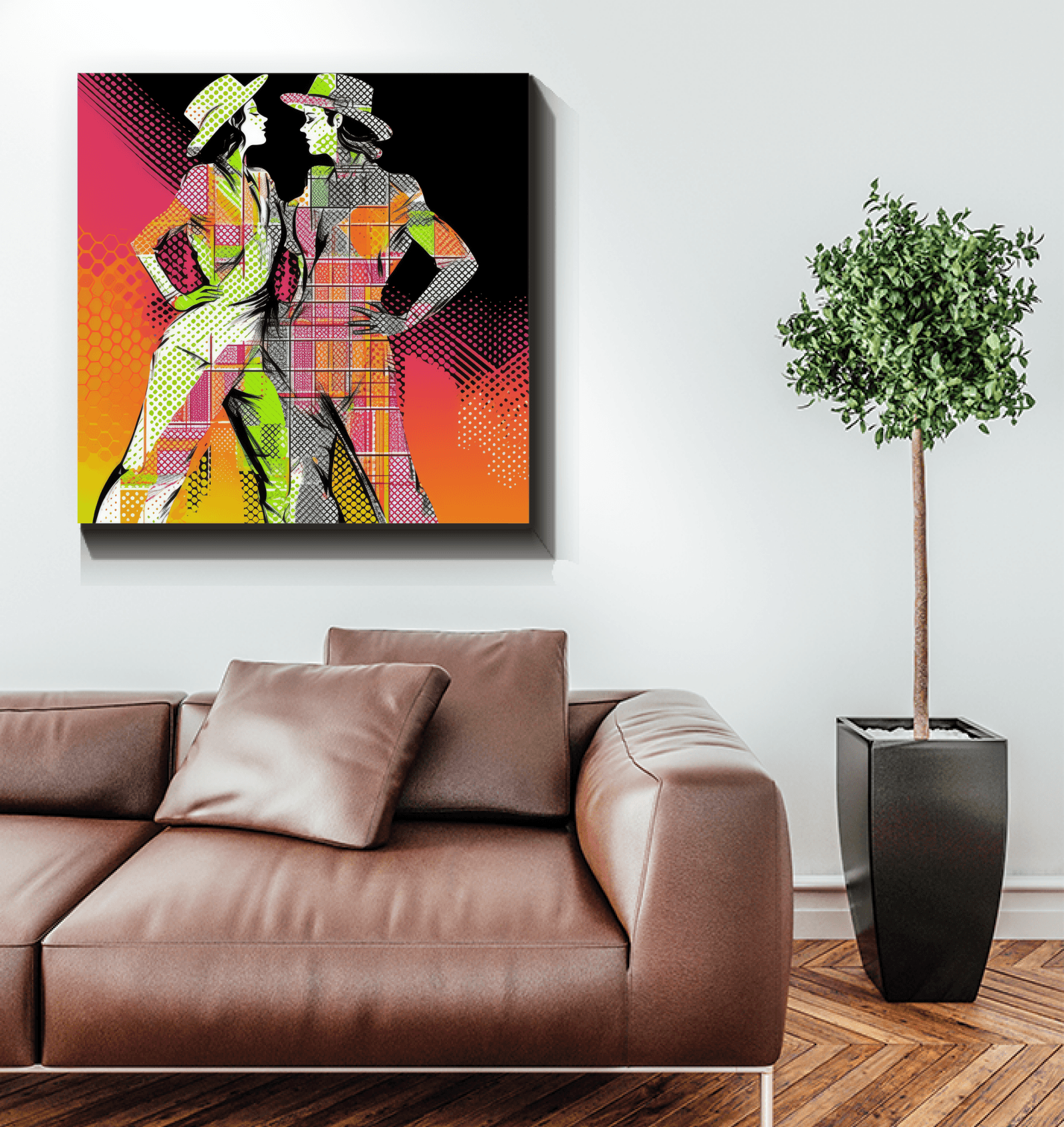 Sensual Feminine Dance Elegance Wrapped Canvas - Beyond T-shirts