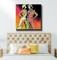 Sensual Feminine Dance Elegance Wrapped Canvas - Beyond T-shirts