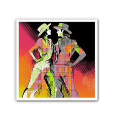 Sensual Feminine Dance Elegance Wrapped Canvas - Beyond T-shirts