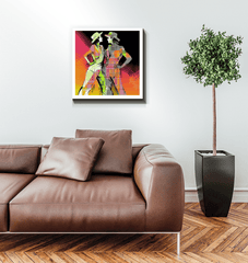 Sensual Feminine Dance Elegance Wrapped Canvas - Beyond T-shirts