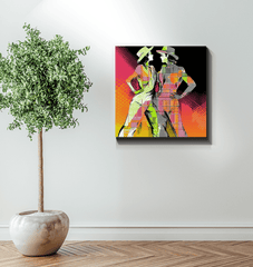 Sensual Feminine Dance Elegance Wrapped Canvas - Beyond T-shirts