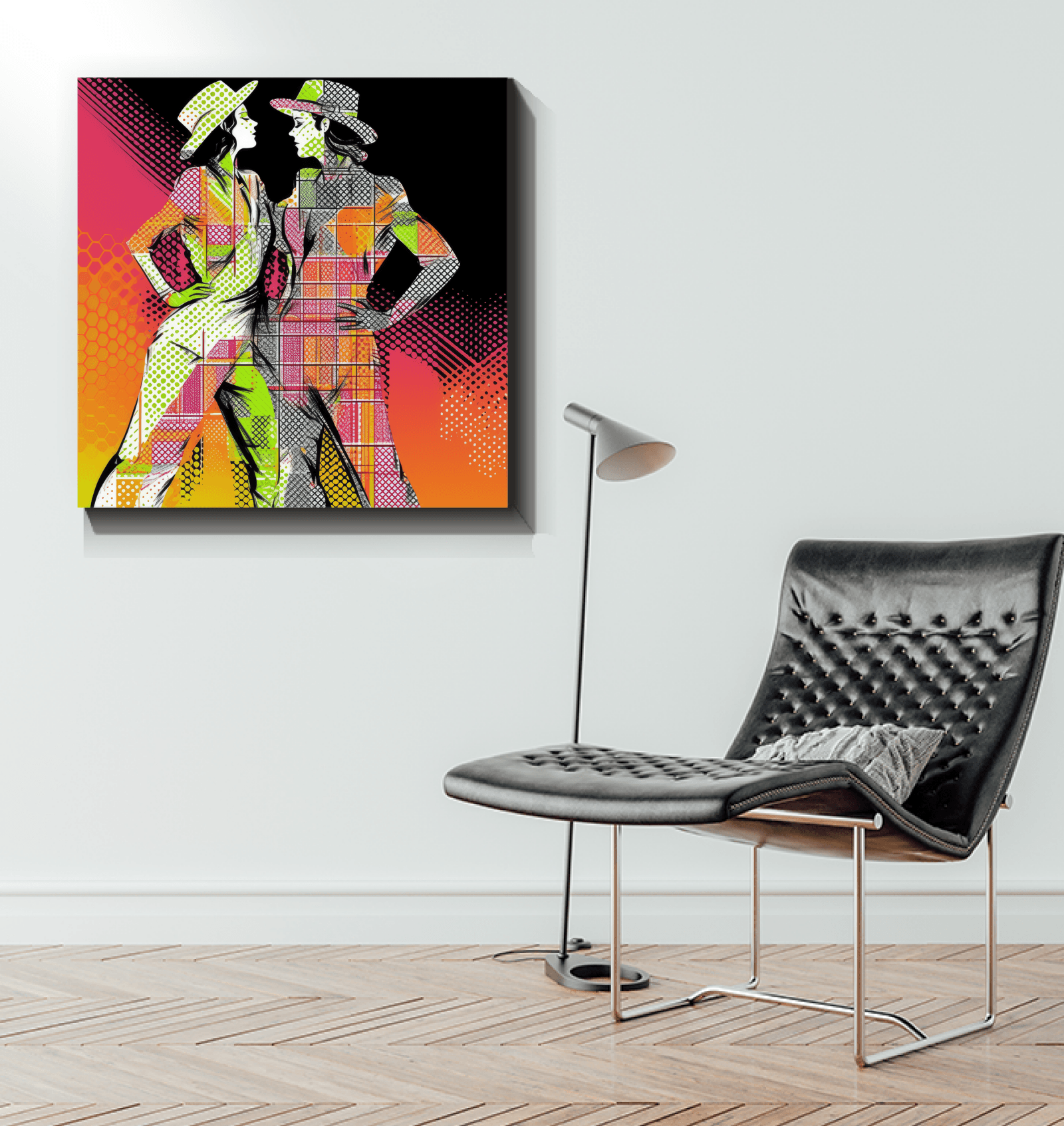 Sensual Feminine Dance Elegance Wrapped Canvas - Beyond T-shirts