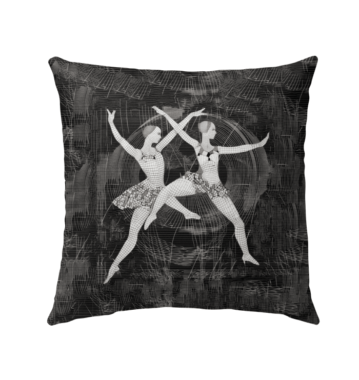 Sensual Women s Dance Attire Outdoor Pillow - Beyond T-shirts
