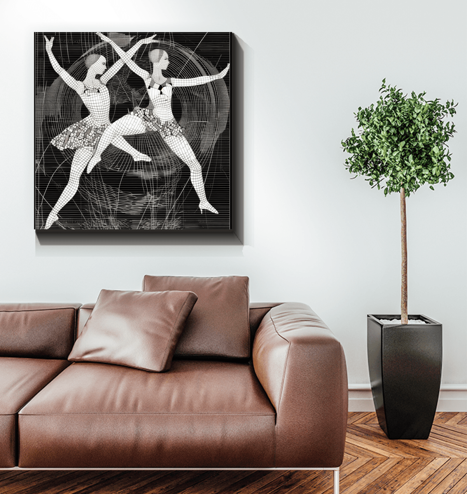 Sensual Women s Dance Attire Wrapped Canvas - Beyond T-shirts