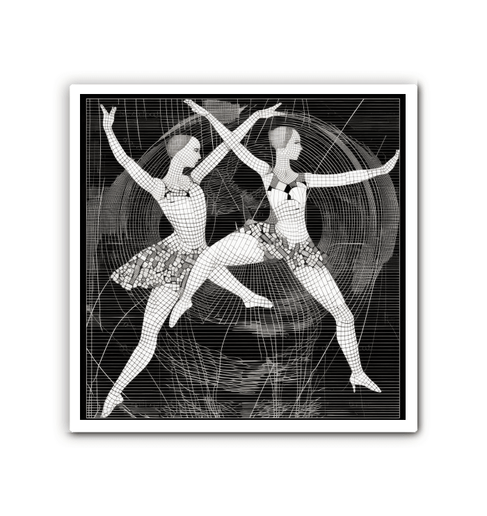 Sensual Women s Dance Attire Wrapped Canvas - Beyond T-shirts