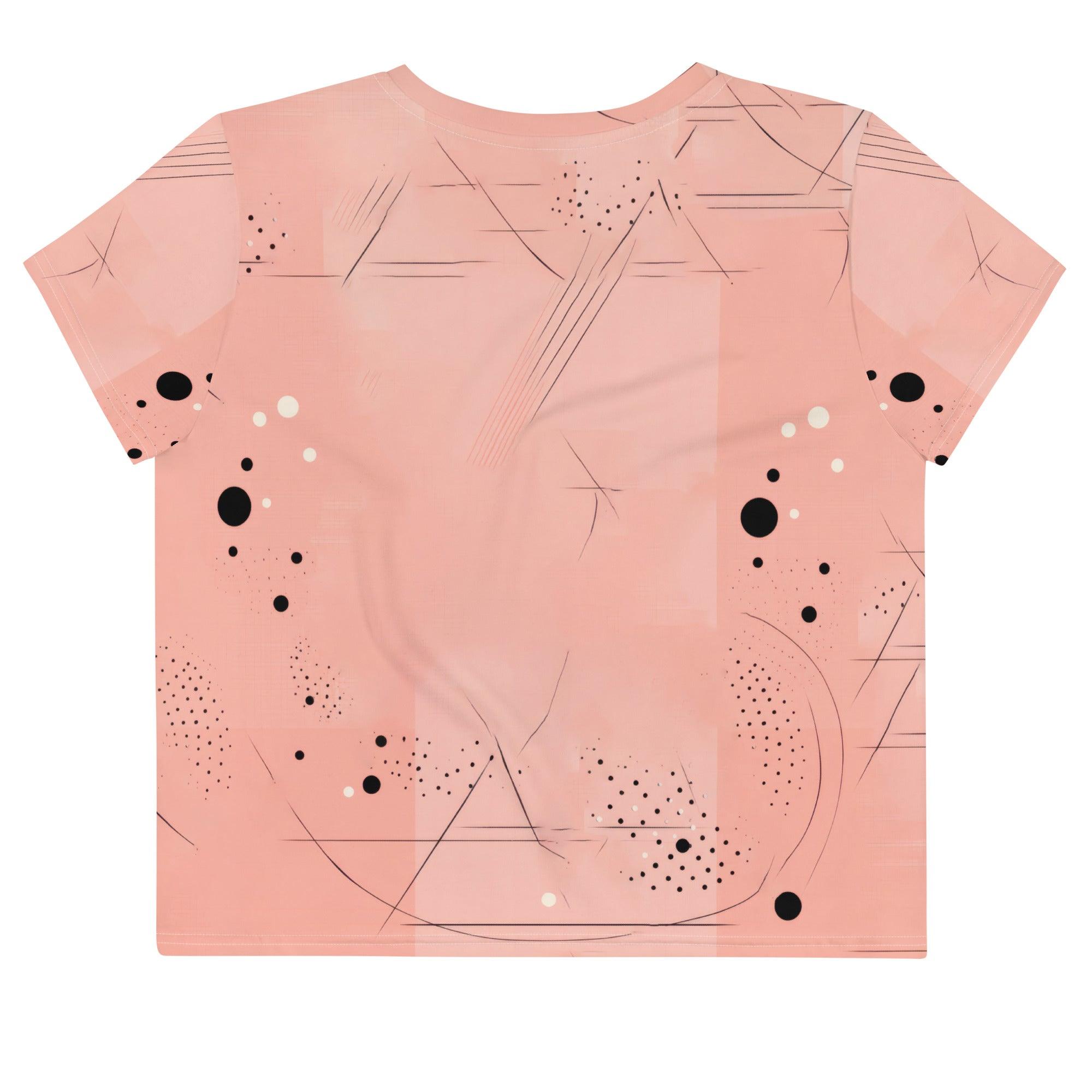 Serene Feminine Dance Motion All-Over Print Crop Tee - Beyond T-shirts