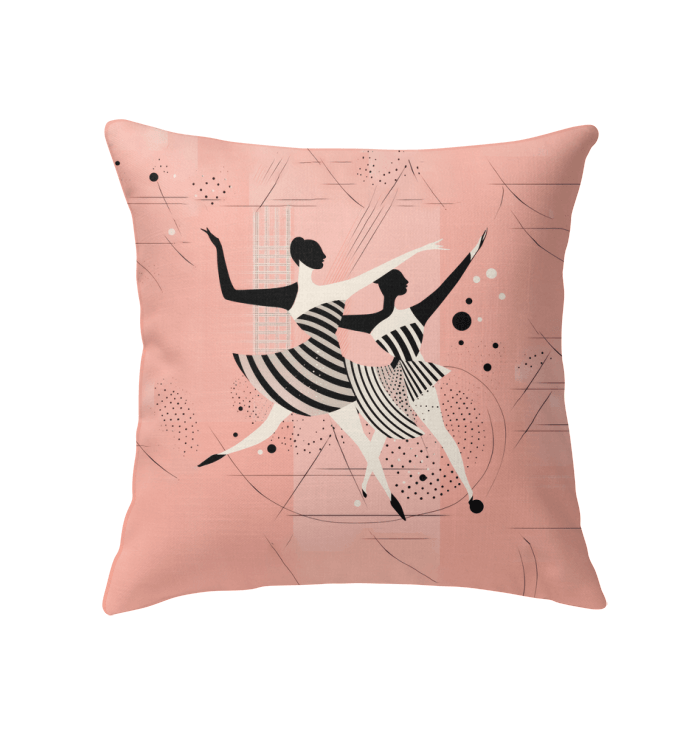 Comfortable and stylish pillow with serene dance imagery for home decor