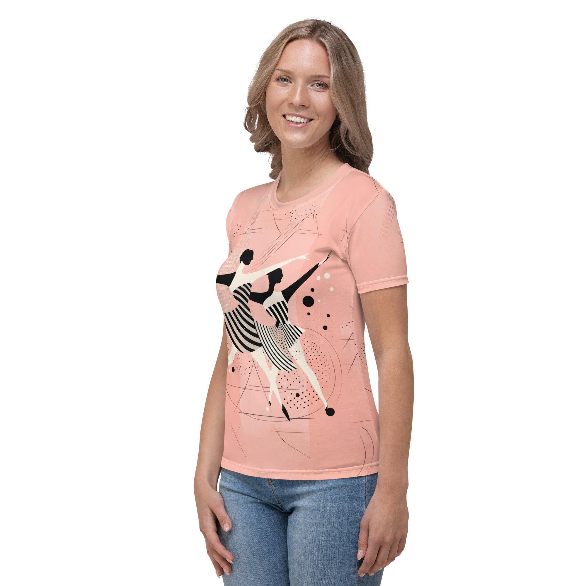 Serene Feminine Dance Motion Women's T-shirt - Beyond T-shirts