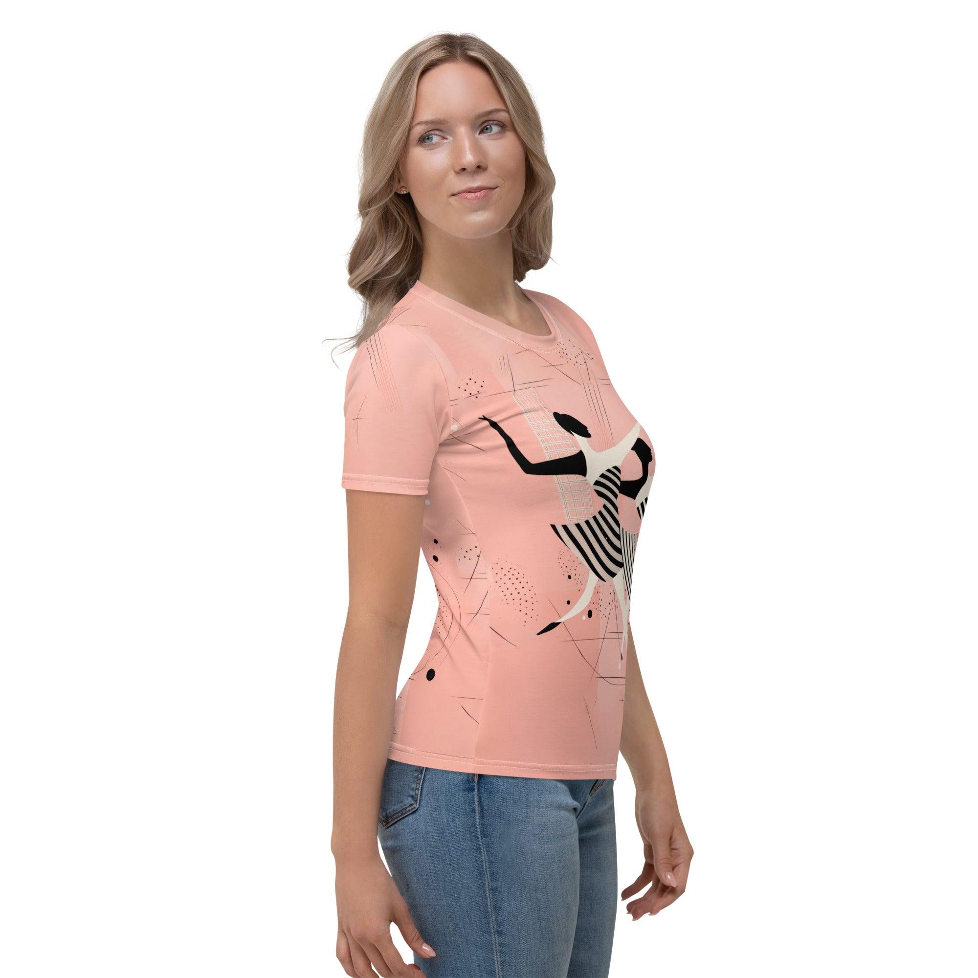 Serene Feminine Dance Motion Women's T-shirt - Beyond T-shirts