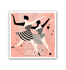 Serene Feminine Dance Motion Wrapped Canvas - Beyond T-shirts