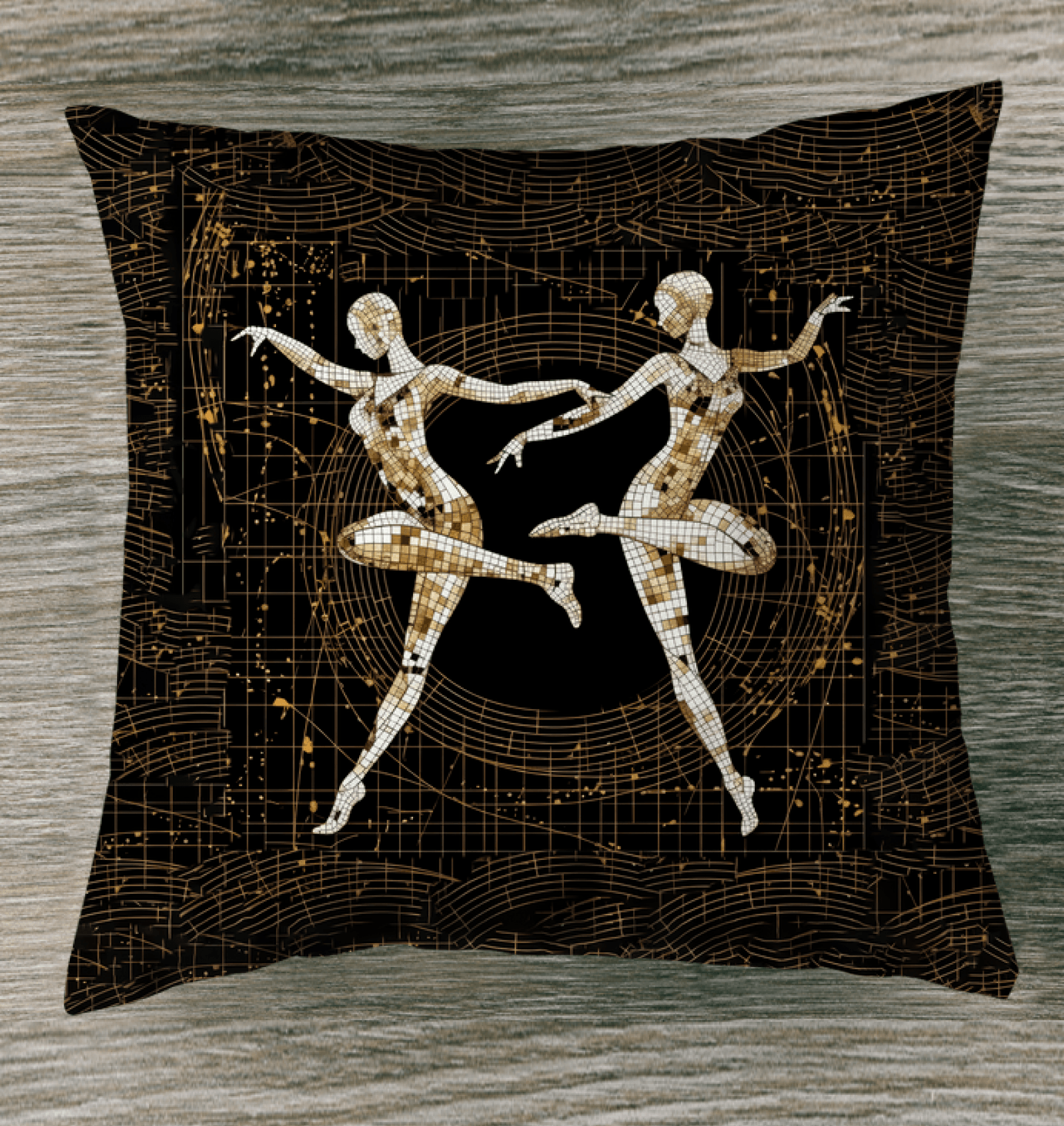 Serene Feminine Dance Style Outdoor Pillow - Beyond T-shirts